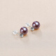 Queen of Pearls Purple Freshwater Pearl Earrings 8-9mm Freshwater Pearl Stud Earrings Birthday Gift for Women