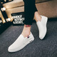 Zapatos de lona de siglo rojo y verde zapatos de trabajo suave y transpirable para hombres zapatos blancos de moda y versátiles zapatos perezosos zapatos casuales f08 blanco 42