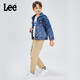 Lee men's and women's denim clothing for autumn students' pure cotton gradient all-over printing casual trendy children's jacket children's clothing new retro resurgence blue 140cm Lee men's and women's denim clothing for autumn students' pure cotton gradient all-over printing casual trendy children's jacket children's clothing new retro resurgence blue 140cm