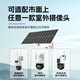 Seite Brüder Solarpanel Überwachung des Stromversorgungssystems 12-V Ternärer Lithiumbatterie Batterie Outdoor Überwachung Kamera Ball Maschinengewehr Outdoor Engineering Photovoltaic Power Plate PQ-B6H2W