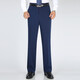 
Park Qi summer thin men's droop free ironing trousers high waist straight loose casual pants business middle-aged suit men's pants [Spring and Autumn Thick] 683 royal blue 33 size 2 feet 6 waist circumference