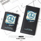 Flo Cat Van Gogh Starry Sky co-branded trendy brand personality creative trendy fashion teen student wallet card holder two-in-one boys short style Starry Sky Forever
