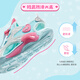 ANTA Children's Sandals Girls Beach Shoes 2026 Summer New Baotou Breathable and Comfortable Outdoor Frame Shoes Mint Blue/Silver-2 33