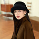 Xiangxue Yuxiu high-end French wool hat for women autumn and winter 2025 new elegant versatile felt hat Hepburn style face-showing small hat for women camel M (56-58cm)