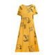 Wixuan kleine Mutter Baumwollseide kurzärmeliges Kleid mit mittleren Längen mittleren Alters mittleren Alters mittleren Rocks mittleren Alters und ältere Frauenkleidung 40 Jahre alt 50 Frauen Nr. 1 681 Inschrift XL [Vorschläge 95-115 Jin [Jin gleich 0,5 kg]] Alle Größe