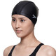 Speedo swimming cap, classic silicone coated three-layer fabric, soft and comfortable swimming cap, black