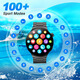Patriot V8 Smart Sports Watch Top Version Men and Women Same Style Health Survering Sleep Heart Rate Multifonctional Appel Valentin's Holiday Gift Black-XFQ