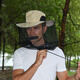 MDUG Outdoor Anti-mosquito Hat Men's Fishing Hat Covers Face Sunscreen Breathable Mesh Mask Night Fishing Anti-Insect Hat Beekeeping Anti-Bee Hat Gray Color One Size