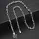 Fat Donglai's same platinum necklace men's pt999 new PT950 men's bag 999 silver men's plain chain is light and luxurious, pt210 leading melon seed chain, about 6mm55cm, weight about