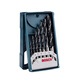BOSCH 7 Mini Woodworking Drill Bit Set (3/4/5/6/7/8/10mm) Hardcover in Plastic Box