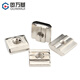 Guwanji European standard aluminum profile accessories T-type nut slider nut type national standard square nut complete list standard fasteners galvanized slider European standard 40 type-M8 5 pieces