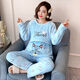 
Qingzhong Qiao coral velvet confinement clothes in winter thickened postpartum lactating women loose pajamas in autumn and winter breastfeeding home clothes 844 Cute little eagle M[85-105Jin[Jin equals 0.5 kg]]