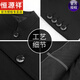 Hengyuanxiang Chinese tunic suit men's slim suit Chinese stand collar Chinese style Chinese suit wedding banquet groom and groomsmen dress black M 170 110 to 125 weight