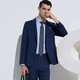 Angel Bird Formal Men's Suit (Top) Work Wool Suit EBB221016 Curtain Blue 50A