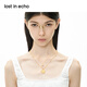 Lost in echo Chinese Valentine's Day gift Yang Zi's same original baroque pearl gold coin necklace set niche light luxury gift gold coin necklace
