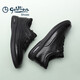 
Goldlion men's shoes men's punching sandals breathable comfortable wear-resistant casual leather shoes G506230114AAD black size 42