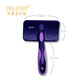 Delight's Ship's Notes Double Purple Star Pet Needle Comb Cat and Dog Hair Comb Teddy Open Knot Bichon Fluffy Hair Removal Comb Double Purple Star-Soft Needle-Small (7.5*5.2cm)
