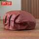 PTAH stewardess hat heavyweight mulberry silk fragrant cloud gauze old material black turtle red cloud gauze fashion retro temperament versatile beret red