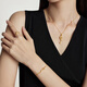 
Chow Tai Fook, the Year of the Snake, the gold bracelet for women (working fee of 480) 15cm, about 3.8g EOF1291