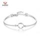 Aido Diamond pt950 platinum bracelet for women, fashionable platinum Möbius ring bracelet gift for wife, weight 5.1-5.3g + delivery certificate