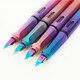 Rotten Pen Tip 2 Pack Pen 757a postura positiva postura postura y niña Los estudiantes de dibujos animados y secundarios que practican la caligrafía con tinta fina se pueden reemplazar con tinta saca de tinta para niños de doble propósito Pen Sky Powder 2 Pack Dark Tip 0.38 (50 Sac de tinta azul y negro)