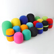 Suly thickened microphone cover sponge head high-density sponge cover washable mesh cover microphone pop-proof cover dust-proof windproof cover anti-fall protective cover non-disposable ktv microphone cover wheat cover 1.0 orange sponge cover