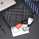 CalaceKonla Handtasche Männer lässig Männer Clutch Bag große Kapazität Handtasche Herrengeschäft Handtasche Großgröße Trendy CK127 Schwarz