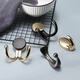 Fandiluo (fandiluo) clothes hook entry door shoe cabinet wardrobe clothes single hook wall hang wall fitting room clothes hook golden 6187-K gold