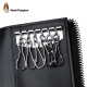 Hush Puppies key bag for men's external card slot portable keychain multi-function storage bag gift box birthday gift