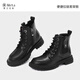 Telanis Children's Shoes Boots Martin Boots for Girls 'Spring New Chelsea Chelsea Botas cortas Botas de tamaño mediano 34 Longitud interna 22 cm Adecuado para el pie Longitud 20.0