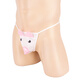 Men's sexy underwear hollow sexy tempting thong pig man animal style cute men's T-trousers white white single size