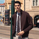 Mr. Bubasulan Lana Collar Collar Spring Sweater Sweater masculino BT12128 CIROTE XL (180)