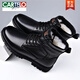 Cartelo Martin Boots Herren echte Lederwolle warme Baumwollstiefel High Top Cowhide Workwear Outdoor verdickte Schneestiefel Winter 3519 Schwarz (Wollstil) 40