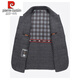 Pier Cardin High-End-Business-Wollmantel für Männer 2024 Herbst neue lässige und ältere Wollanzug Jacke für Männer dunkelgrau XL 180 [Empfohlen 145-160jin [Jin ist gleich 0,5 kg]]