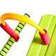 Children's jumping pole, frog jump, balance sense, sports training equipment, sports bouncing training equipment, doll jump, green