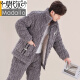 Modal's New Men's Autumn and Winter Pajamas de algodón de algodón de algodón de algodón de terciopelo de algodón de algodón de terciopelo de algodón de terciopelo