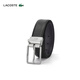 
LACOSTE French Crocodile Accessories Men's Metal Logo Buckle Versatile Belt Belt RC4002 672/Black/Naval Blue 110cm