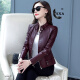 SXA Hong Kong trendy brand short leather jacket for women 2023 spring and autumn new versatile top small man top short jacket black M