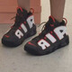 耐克（NIKE）女鞋2025秋冬季新款Air more Uptempo皮蓬减震篮球鞋大童运动休闲 DH9719-200黑白红 36