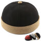 Fun Landlord Hat Men's Spring and Autumn Melon Skin Hat Men's Landlord Hat Women's Trendy Brand Middle-aged and Elderly Retro Hip-Hop Noble Flip-Flip Yuppie Hat Watermelon Hat 15831 Dark Blue Can Adjust (56-60CM)