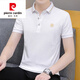 Pier Cardin High-End Brand Herrenkleidung Kurzärärmelte T-Shirt Herren Frühling und Sommer Neues lässiges T-Shirt-Lapel-Geschäft Polo Paul Hemd halbärmelte Herrengestricke 682 Black M