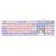 罗技（Logitech） K845有线游戏机械键盘104键DIY彩色键帽 电竞键盘吃鸡 背光金属面板 K845红轴-可爱狗