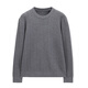 Sanheernew Arrivials 9-26 Nouveau produit Jacquard texture tricotée Pull à cou rond DAZ761 Fleur Gris 48 / M / M