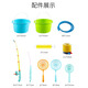 Little Wrangler Children's Fishing Toys Magnetic Male Girls Kindergarten Baby Fish Pool Set 1-2-3 Years Old Gift Large Pool 40 Piece Set 30 Fish 2 Shrimp Rod 2 Net
