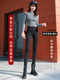 Le pantalon et les jeans de Zhang Fanyu pour les femmes avec des veaux à neuf points en velours à neuf points portant le ressort et l'automne serrés hauts minces 01 Velvet noir haut taille haute 9 points 26 _1 pieds 9 Référence 9196jin [Jin est égal à 0,5 kg]