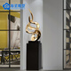Meisheng living room entrance decoration model room accessories rockery handicrafts sculptures hotel art water fortune soft furnishings gold stone Yuxiu electroplated gold