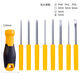 Deli multi-purpose screwdriver chrome vanadium steel screwdriver driver set 9-piece set DL636009