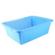 Panier de lavage en plastique en plastique rectangulaire de fleur de cristal de glace Panier de rangement de rangement de panier de maternelle de la maternelle panier de drain épaissie bleu 683 (43 * 32,5 * 16,5 cm)