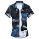 Chang Luzhu Summer New Style Herrenhemd für Männer mit kurzärärmernem Herren-Blumenhemd kurzärmelig schlanker gedruckter kurzärmeliger Hemd Herren-Top 7029 m