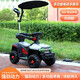 Tong liyou Children's Elektroauto Baby Babybaby Vierräder 1-3 Jahre alte Kinder Fernbedienung Spielzeug Offroad-Auto können Kinderwagen dunkelgrüne elektrische Modell + Fernbedienung + Push Griff + Sonnenschutz nehmen